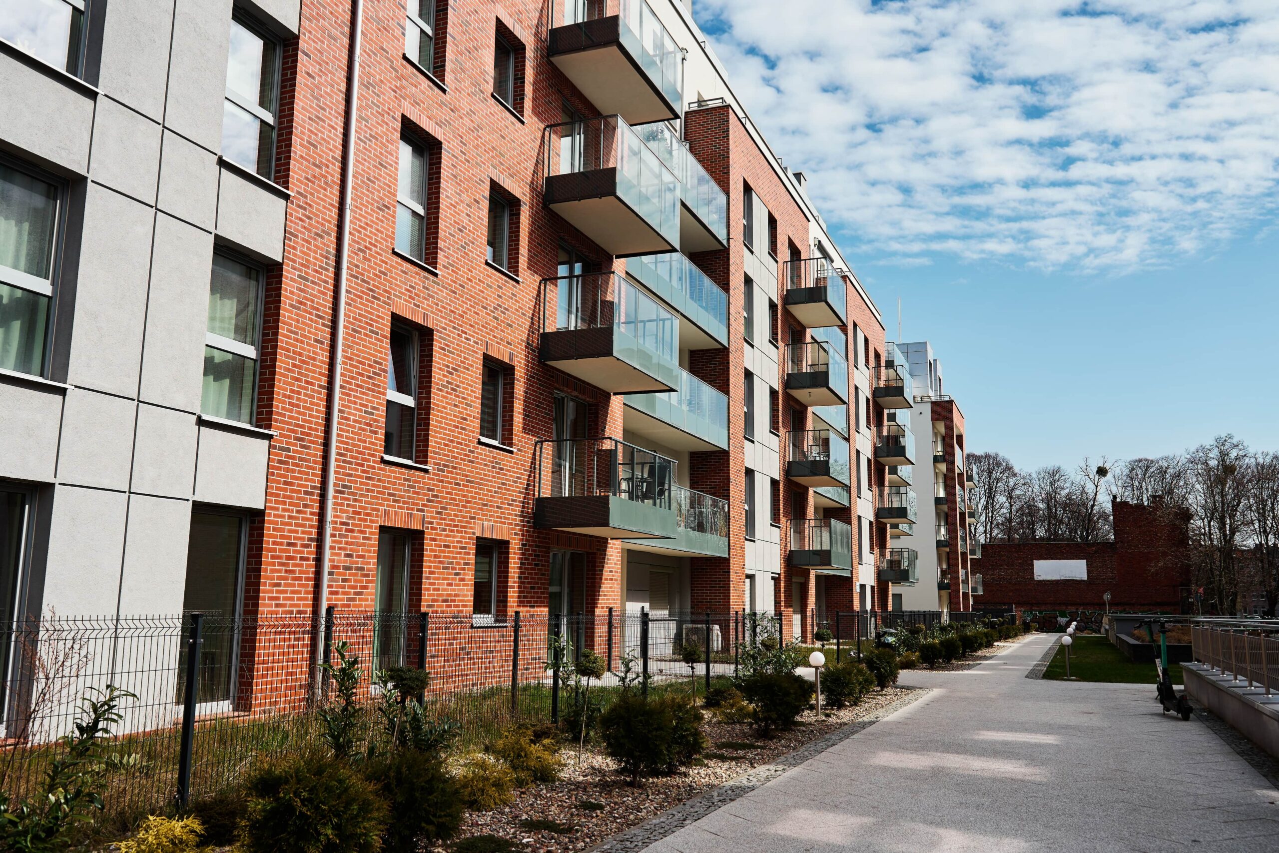 modern residential complex in gdansk poland